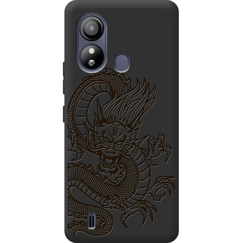 Черный чехол BoxFace ZTE Blade L220 Chinese Dragon