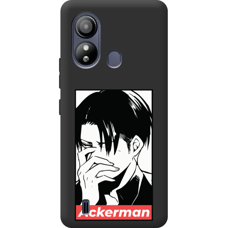 Черный чехол BoxFace ZTE Blade L220 Attack On Titan - Ackerman