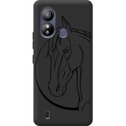 Черный чехол BoxFace ZTE Blade L220 Horse