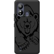 Черный чехол BoxFace ZTE Blade L220 Grizzly Bear