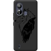 Черный чехол BoxFace ZTE Blade L220 Wolf and Raven