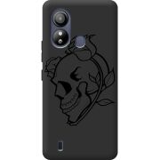 Черный чехол BoxFace ZTE Blade L220 Skull and Roses