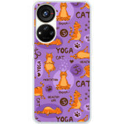 Чехол BoxFace ZTE Blade V40s Yoga Cat