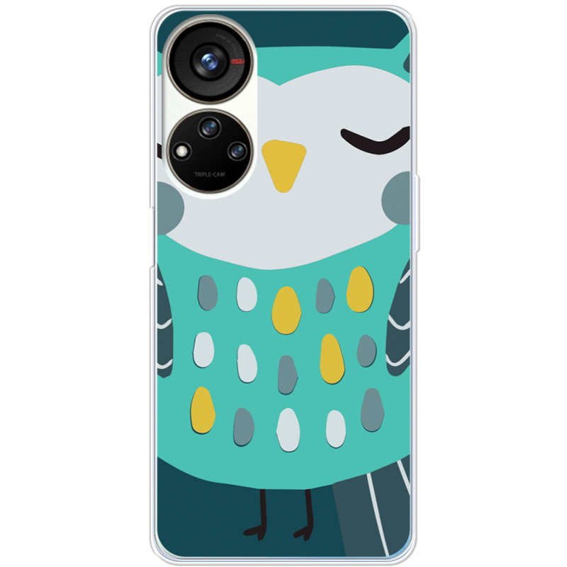 Чехол BoxFace ZTE Blade V40s Green Owl