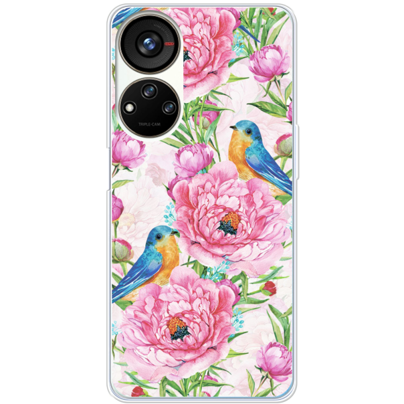 Чехол BoxFace ZTE Blade V40s Birds and Flowers