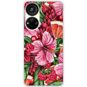 Чехол BoxFace ZTE Blade V40s Tropical Flowers