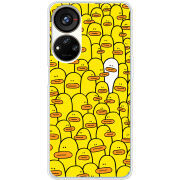 Чехол BoxFace ZTE Blade V40s Yellow Ducklings