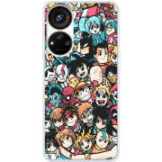 Чехол BoxFace ZTE Blade V40s Anime Stickers