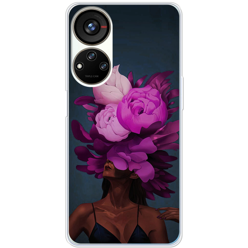 Чехол BoxFace ZTE Blade V40s Exquisite Purple Flowers