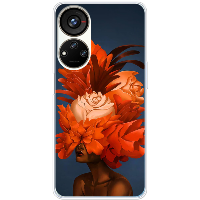 Чехол BoxFace ZTE Blade V40s Exquisite Orange Flowers