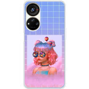 Чехол BoxFace ZTE Blade V40s Girl in the Clouds