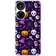 Чехол BoxFace ZTE Blade V40s Halloween Purple Mood