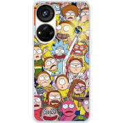 Чехол BoxFace ZTE Blade V40s Rick and Morty