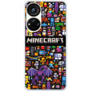 Чехол BoxFace ZTE Blade V40s Minecraft Mobbery