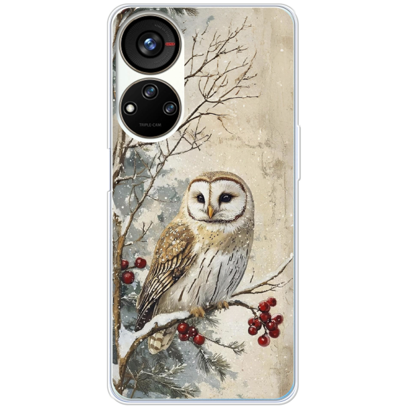 Чехол BoxFace ZTE Blade V40s Christmas Owl