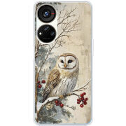 Чехол BoxFace ZTE Blade V40s Christmas Owl