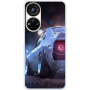 Чехол BoxFace ZTE Blade V40s Silver Car