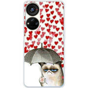 Чехол BoxFace ZTE Blade V40s Raining Hearts