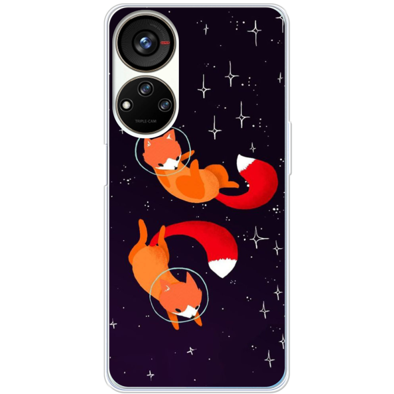 Чехол BoxFace ZTE Blade V40s Fox-Astronauts