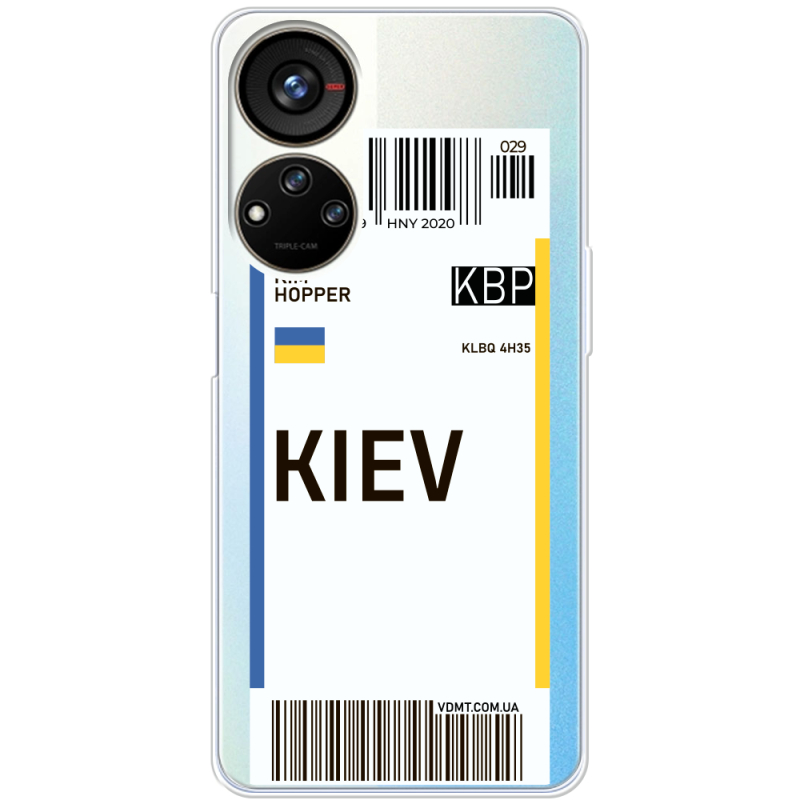 Прозрачный чехол BoxFace ZTE Blade V40s Ticket Kiev