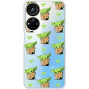 Прозрачный чехол BoxFace ZTE Blade V40s Pattern Baby Yoda