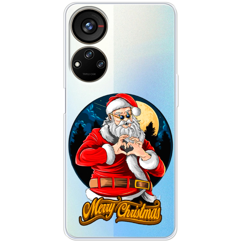 Прозрачный чехол BoxFace ZTE Blade V40s Cool Santa