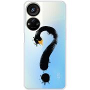 Прозрачный чехол BoxFace ZTE Blade V40s Swan question