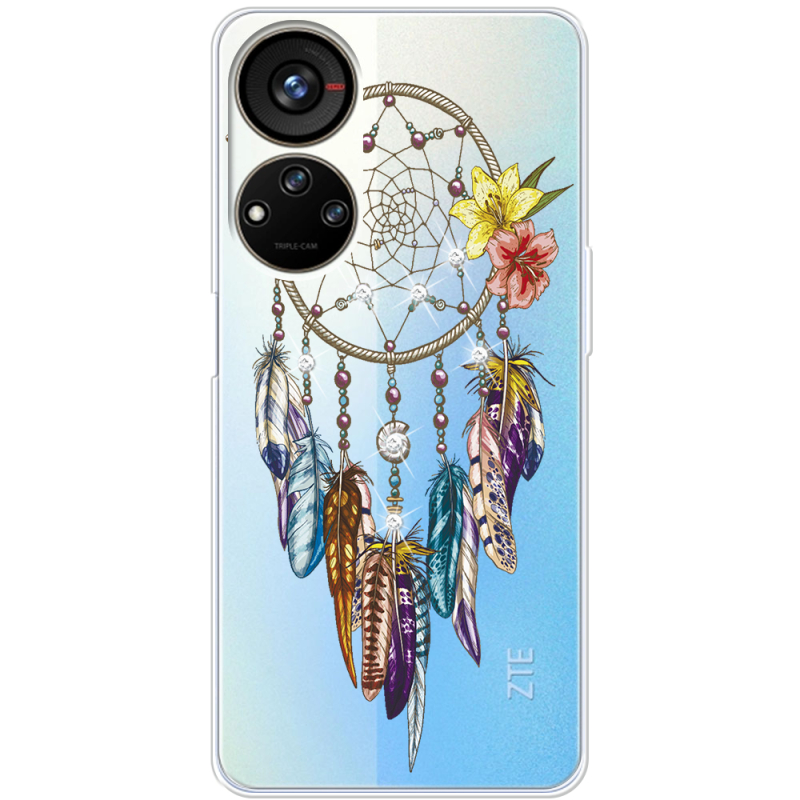 Чехол со стразами ZTE Blade V40s Dreamcatcher