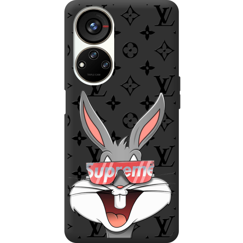 Черный чехол BoxFace ZTE Blade V40s looney bunny