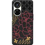 Черный чехол BoxFace ZTE Blade V40s FranceFlowers