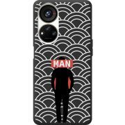 Черный чехол BoxFace ZTE Blade V40s Man Pattern