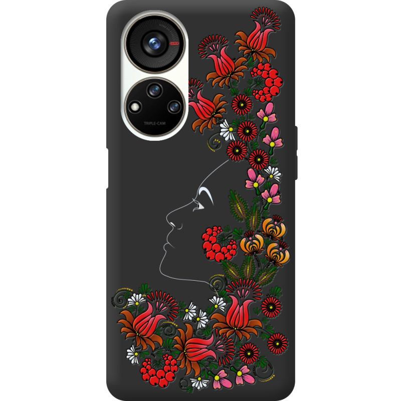 Черный чехол BoxFace ZTE Blade V40s 3D Ukrainian Muse