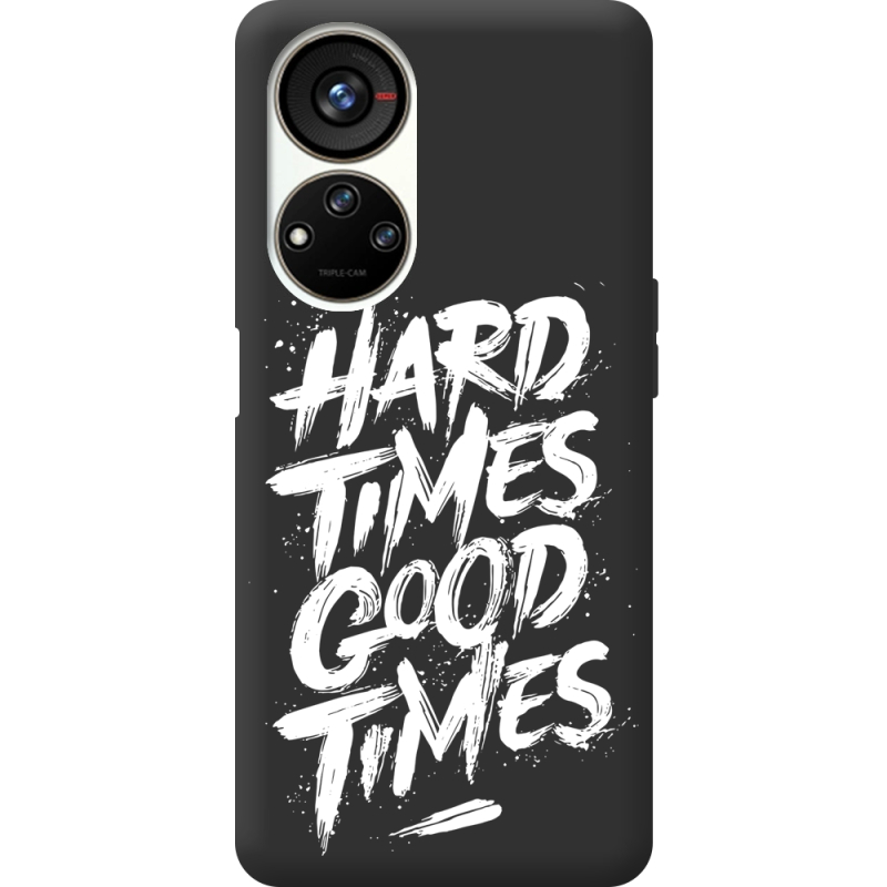 Черный чехол BoxFace ZTE Blade V40s Hard Times Good Times