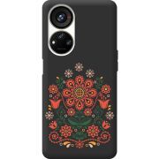 Черный чехол BoxFace ZTE Blade V40s Ukrainian Ornament