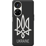 Черный чехол BoxFace ZTE Blade V40s Тризуб монограмма ukraine