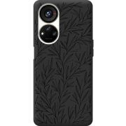 Черный чехол BoxFace ZTE Blade V40s Leaves