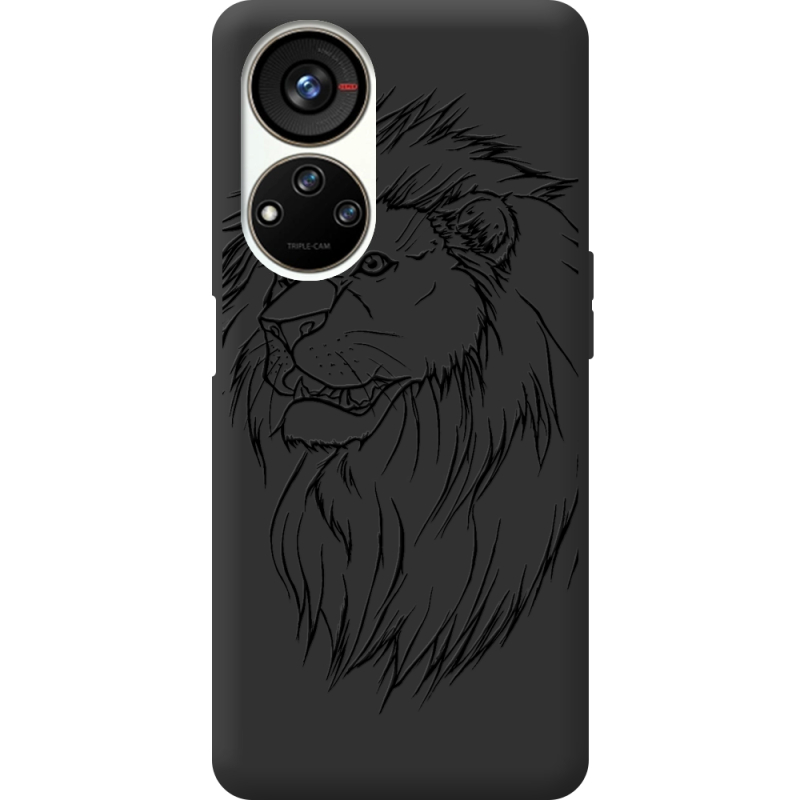 Черный чехол BoxFace ZTE Blade V40s Lion