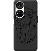 Черный чехол BoxFace ZTE Blade V40s Lion