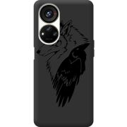 Черный чехол BoxFace ZTE Blade V40s Wolf and Raven