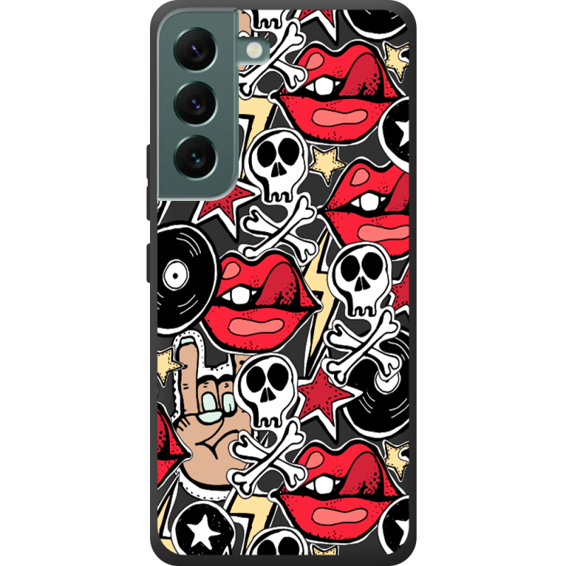 Черный чехол BoxFace Samsung Galaxy S22 (S901) Rock Graffiti