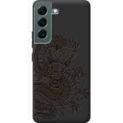 Черный чехол BoxFace Samsung Galaxy S22 (S901) Chinese Dragon