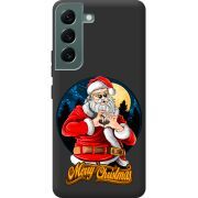 Черный чехол BoxFace Samsung Galaxy S22 (S901) Cool Santa