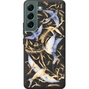 Черный чехол BoxFace Samsung Galaxy S22 (S901) Ластівки