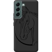 Черный чехол BoxFace Samsung Galaxy S22 (S901) Horse
