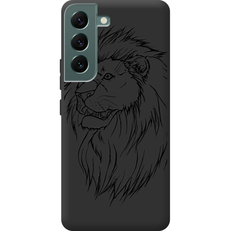 Черный чехол BoxFace Samsung Galaxy S22 (S901) Lion