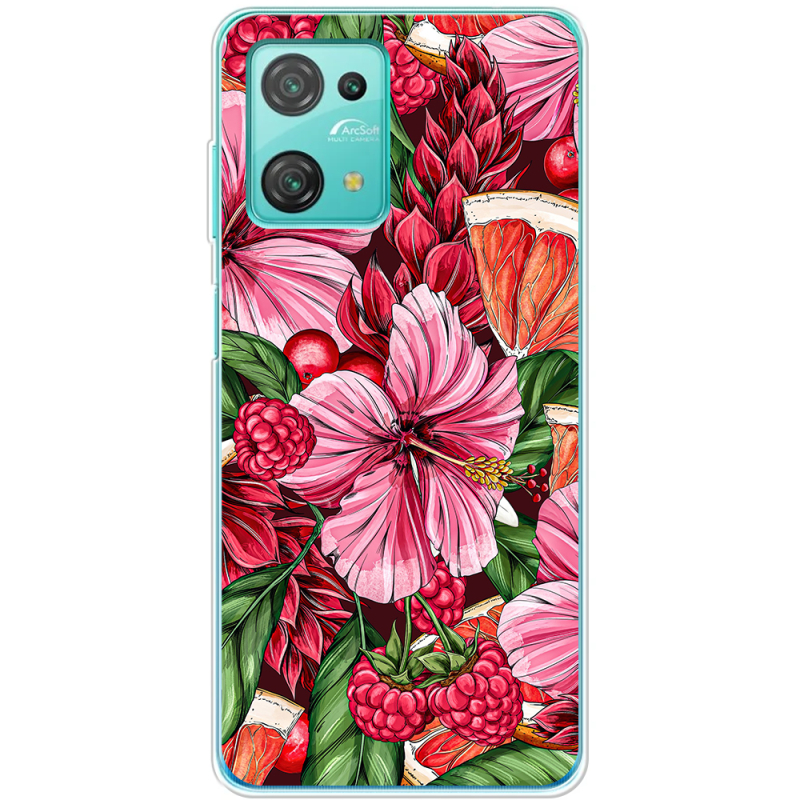 Чехол BoxFace Blackview Oscal C30 Pro Tropical Flowers