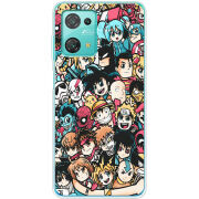 Чехол BoxFace Blackview Oscal C30 Pro Anime Stickers