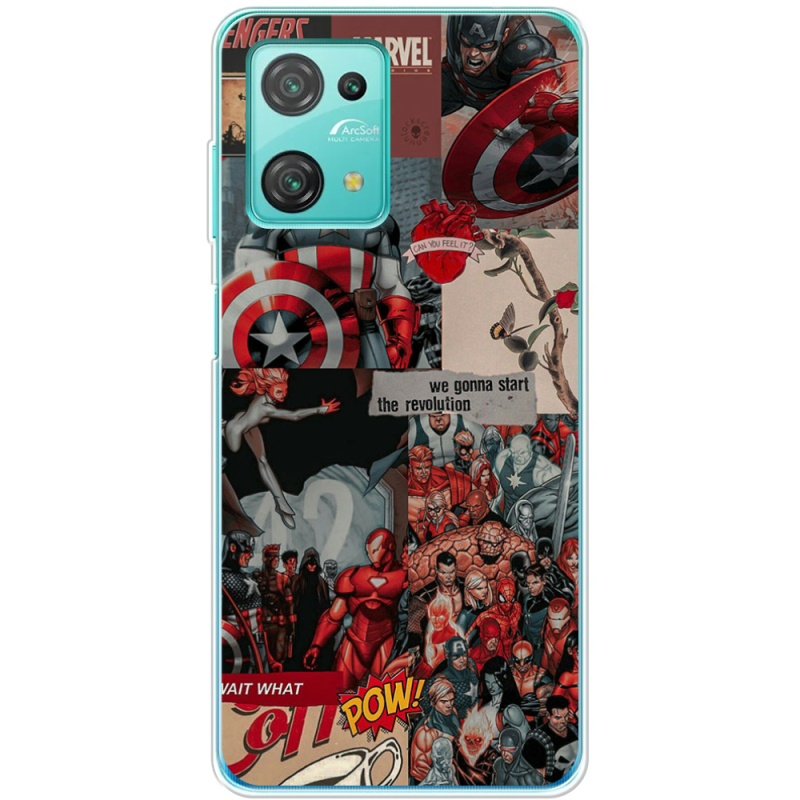 Чехол BoxFace Blackview Oscal C30 Pro Marvel Avengers