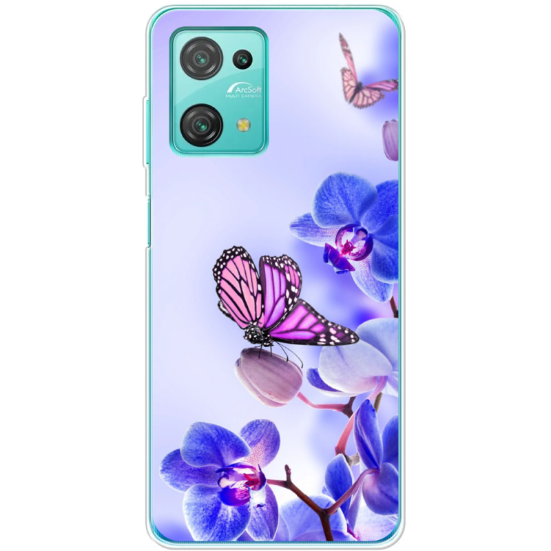 Чехол BoxFace Blackview Oscal C30 Pro Orchids and Butterflies