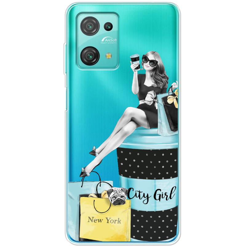 Прозрачный чехол BoxFace Blackview Oscal C30 Pro City Girl